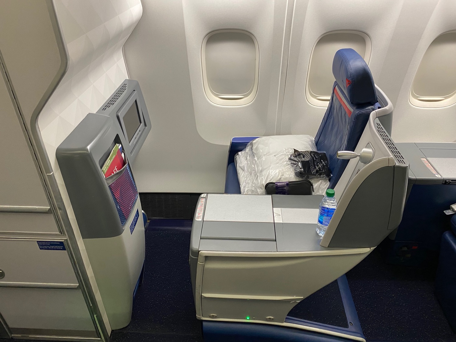 Delta One business class seat on Boeing 767-300