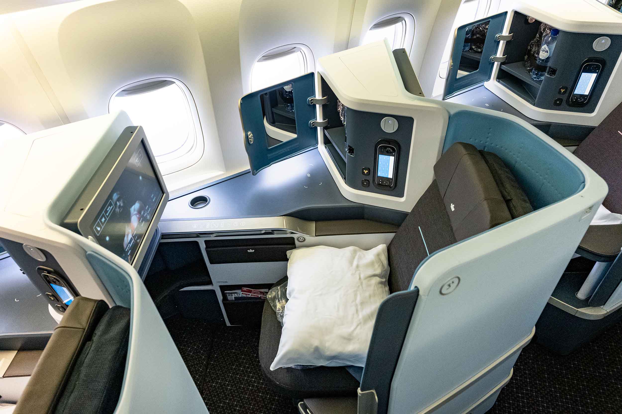 New World Business Class business class seat on Retrofitted Boeing 777