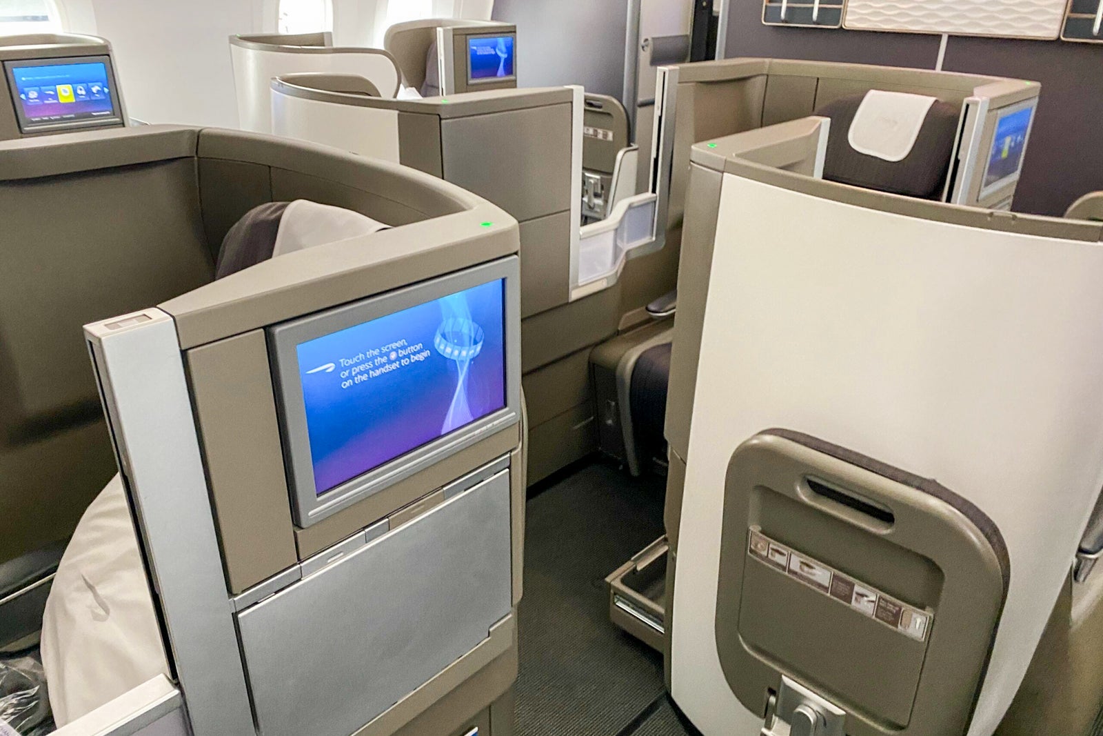 Club World business class seat on Aircraft not yet fitted with Club Suite