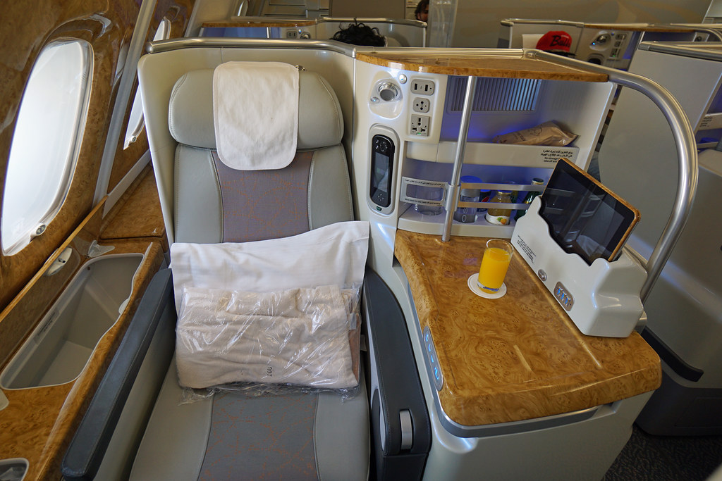 A380 Business Class business class seat on Airbus A380