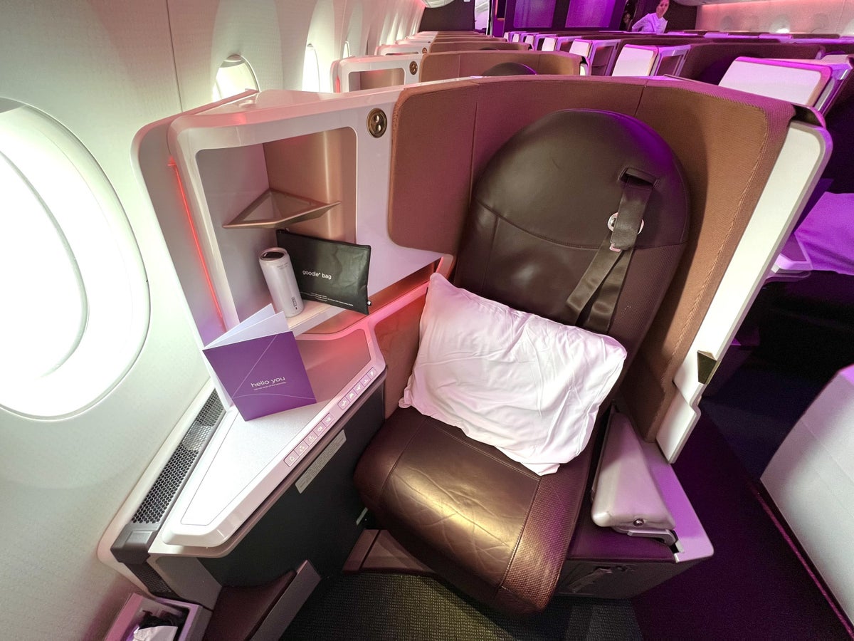 Upper Class Suite business class seat on Airbus A350-1000